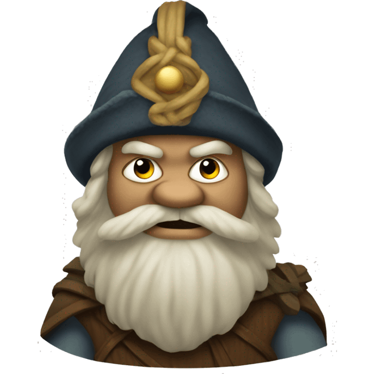 Pepe emoji dressed as an accurately depicted norse mythology dwarf. emoji