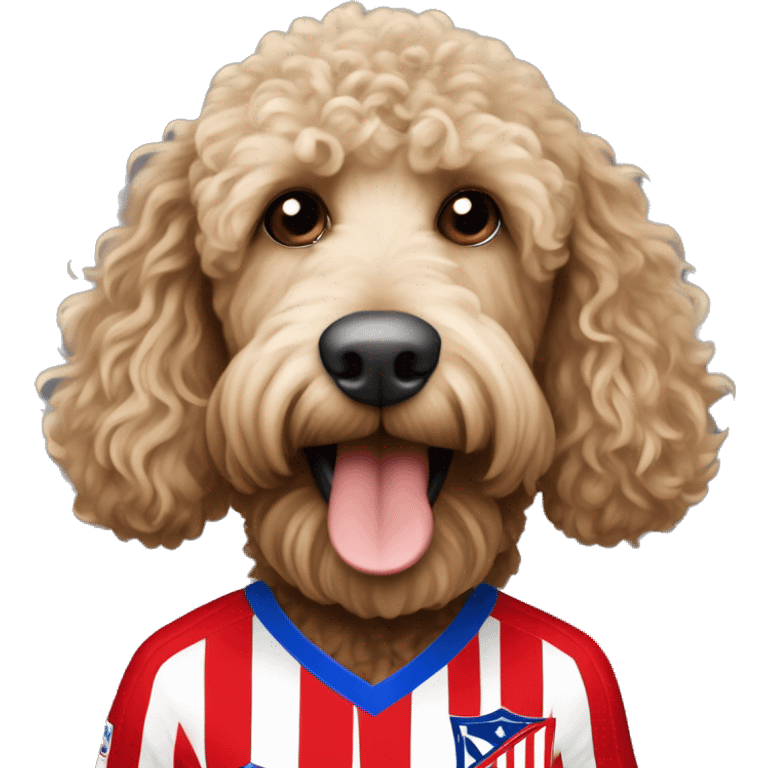 atletico de Madrid labradoodle fan emoji