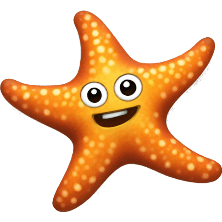 Drunk starfish emoji