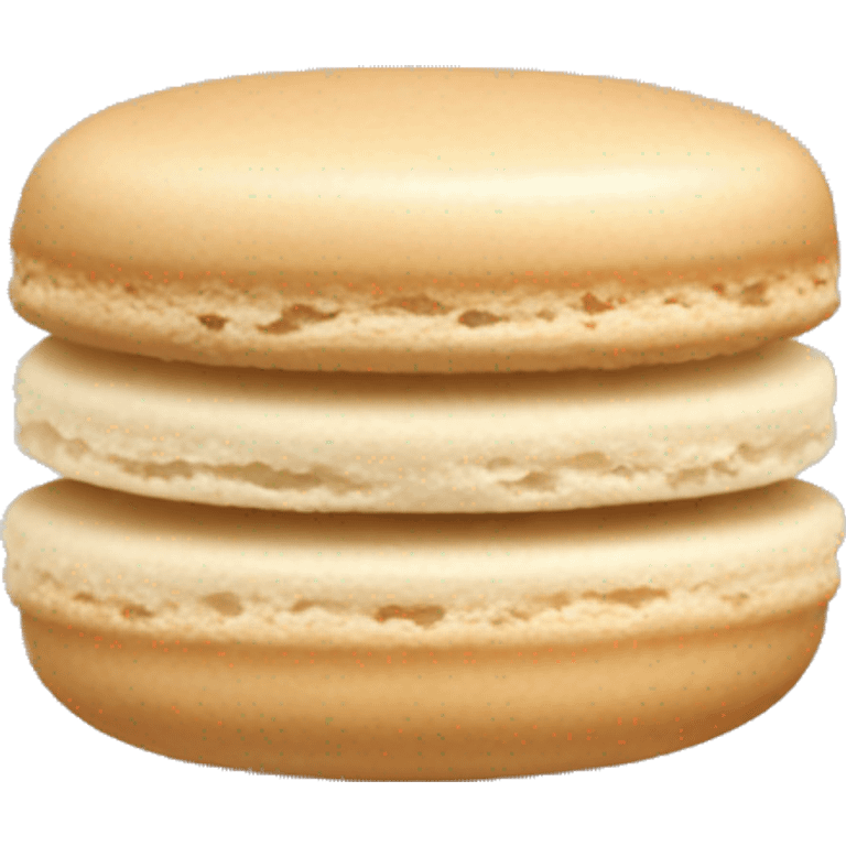 Beige macaroon emoji