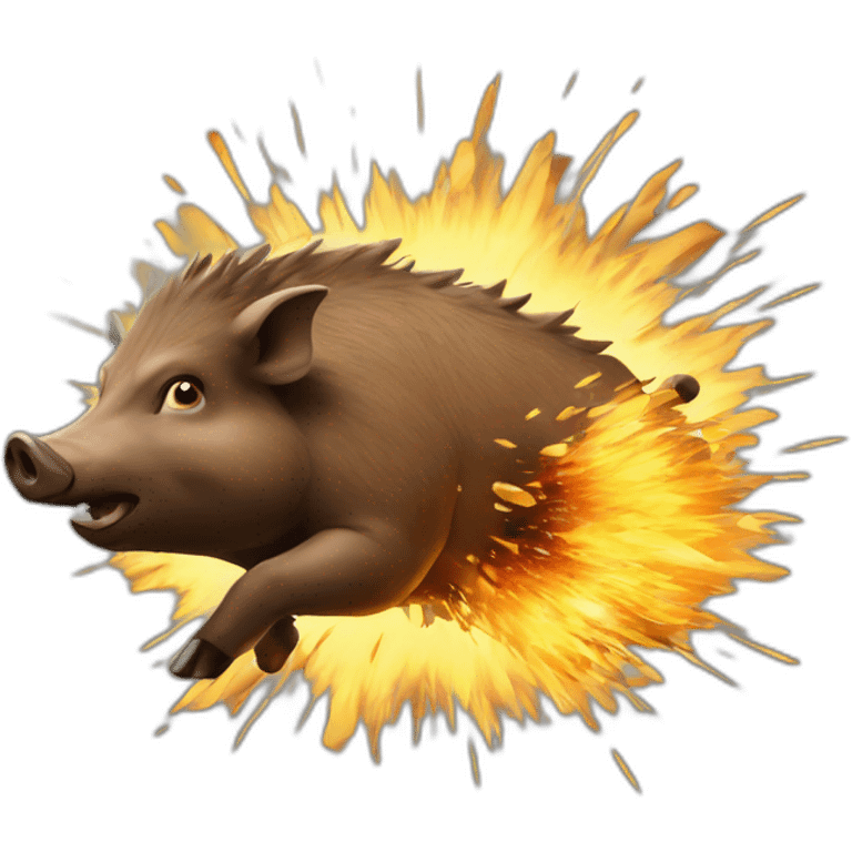 boar explosion emoji