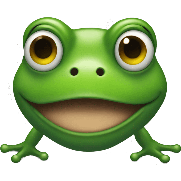 A frog with a big nose  emoji