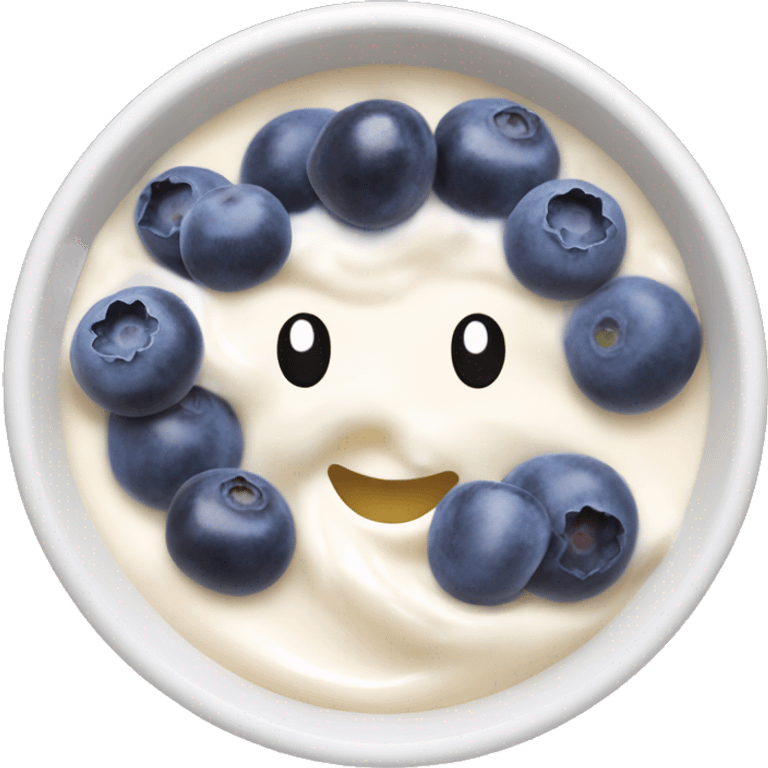 Blueberry yogurt bowl emoji