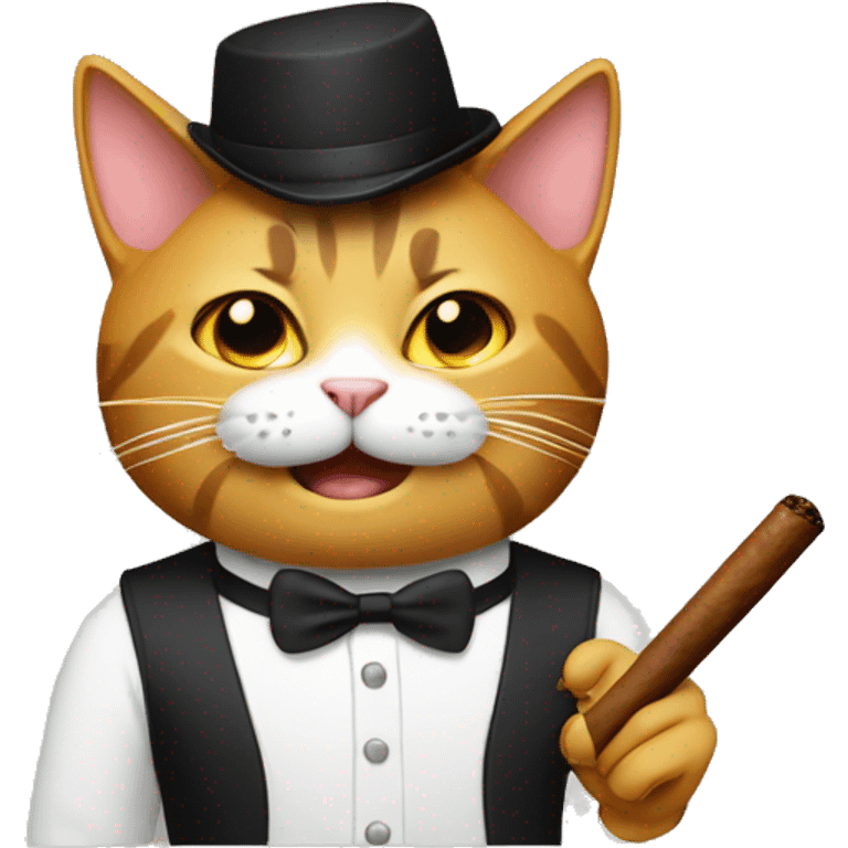 cat with cigar  emoji