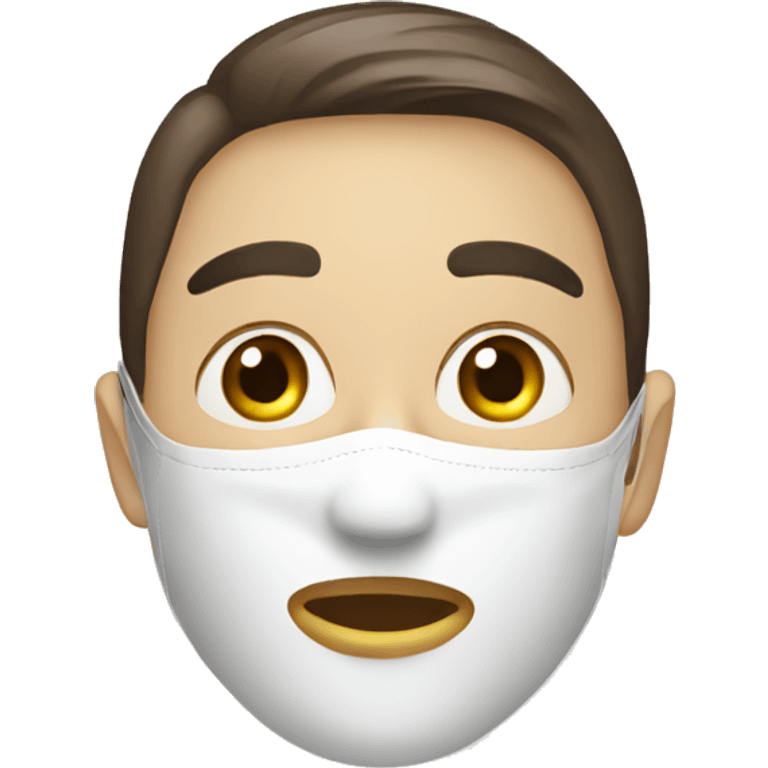 Mascarilla facial emoji