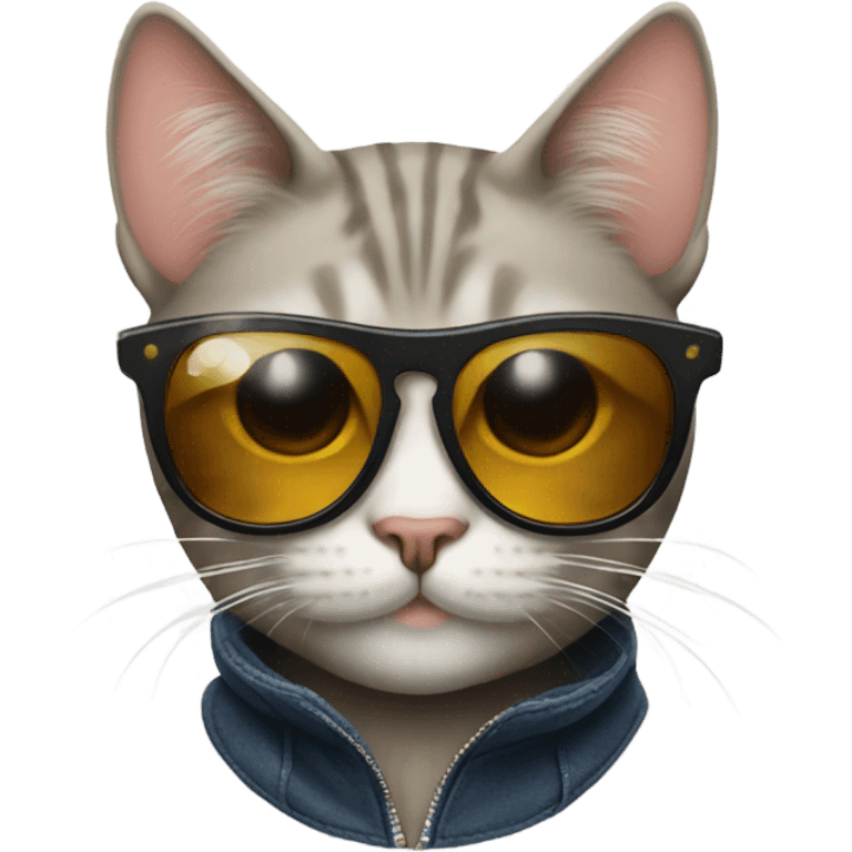 Cat with sunglasses emoji