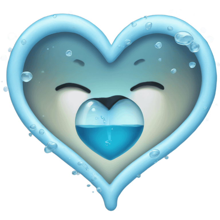 Water heart emoji