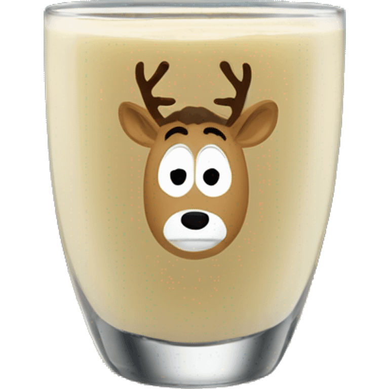 National lampoons Christmas vacation reindeer egg nog glass emoji