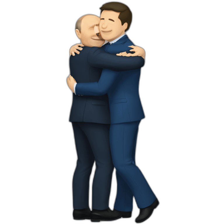 putin hugs zelensky emoji