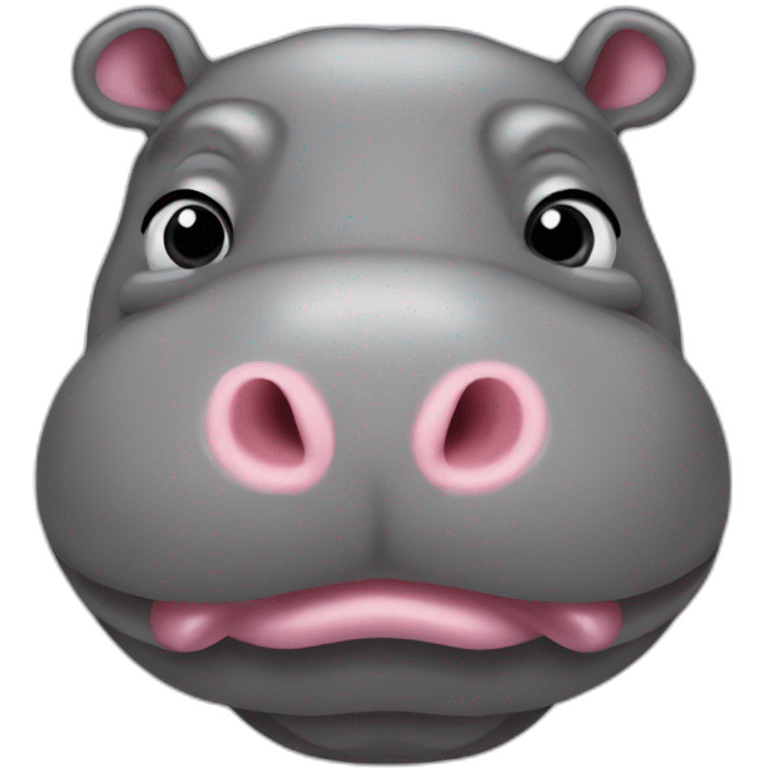 Fat hippo human emoji