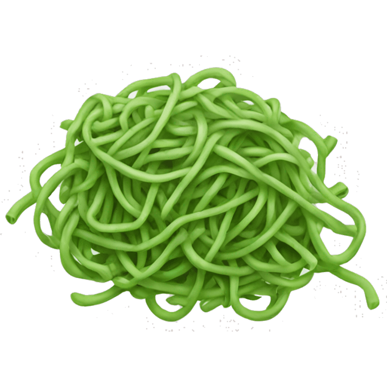 Spaghetti green emoji