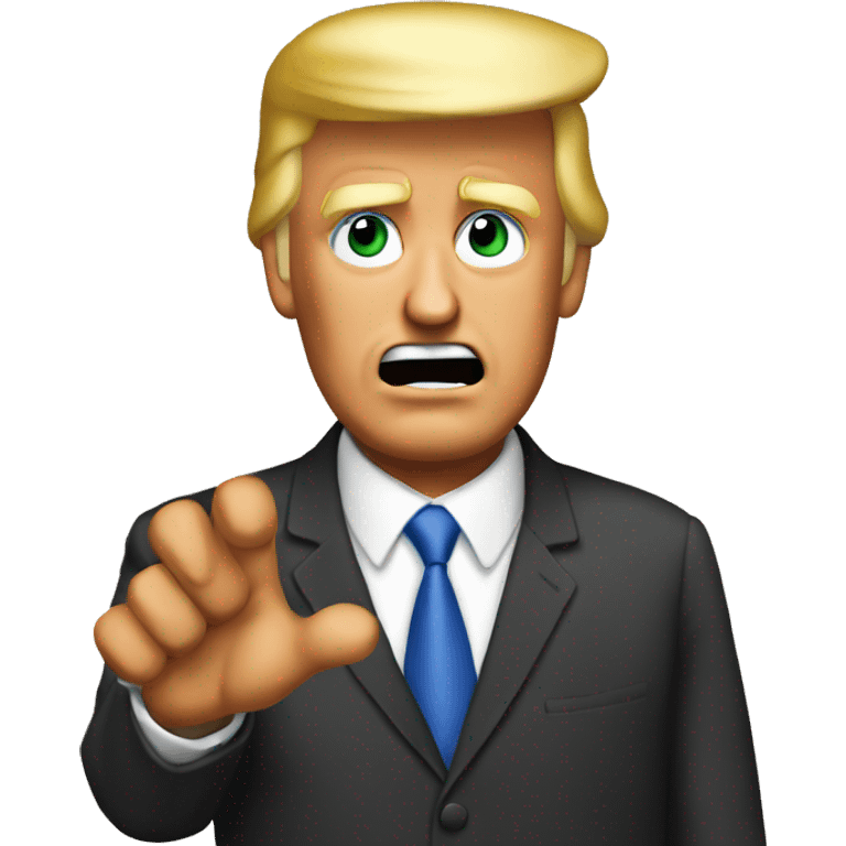 trump saying 'you are fired' emoji