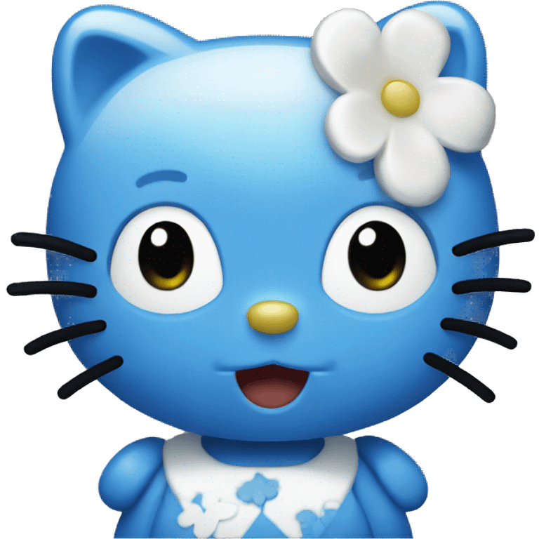 blue hello kitty emoji