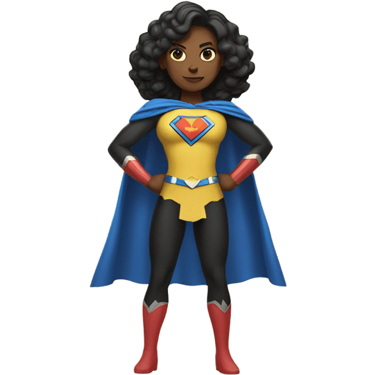 superwoman with yellow skin tone emoji