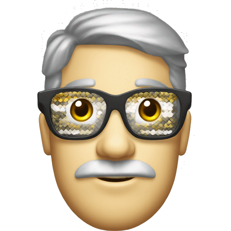 Herring with a pixelated cool glasses emoji