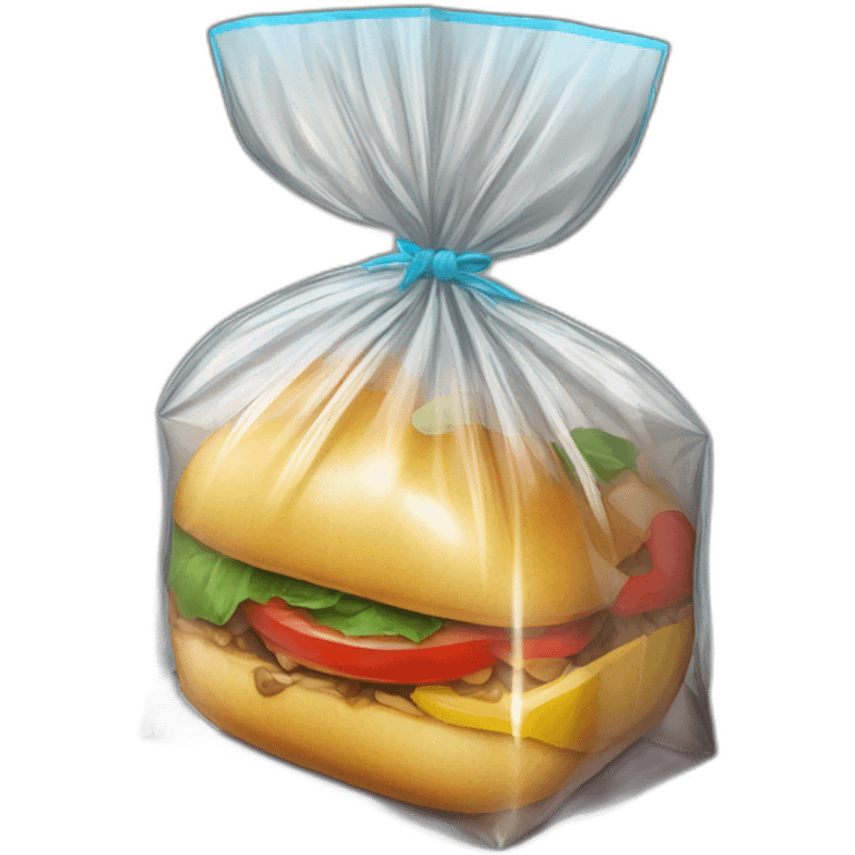 food packed in airtight foil, side angle emoji