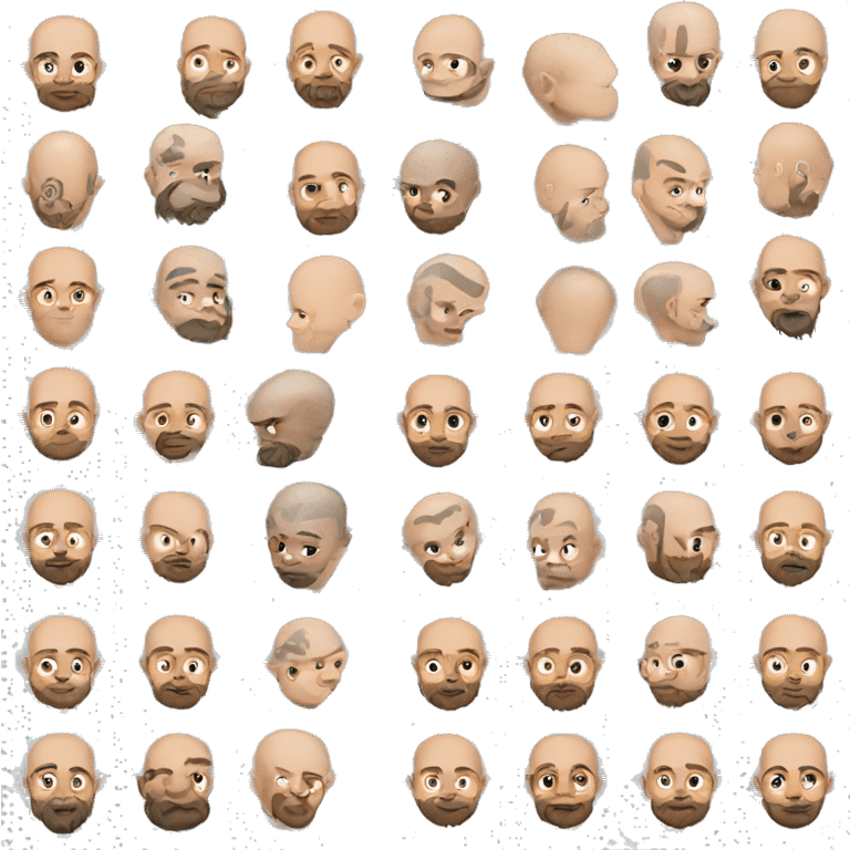 Dwarf bald  emoji