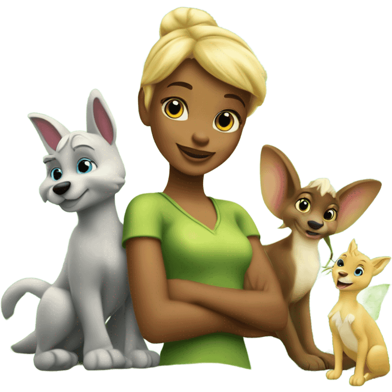 🌍✨ Tinker Bell and her animal friends save the planet through teamwork and care, proving collaboration can overcome any challenge. 🌿🤝 emoji