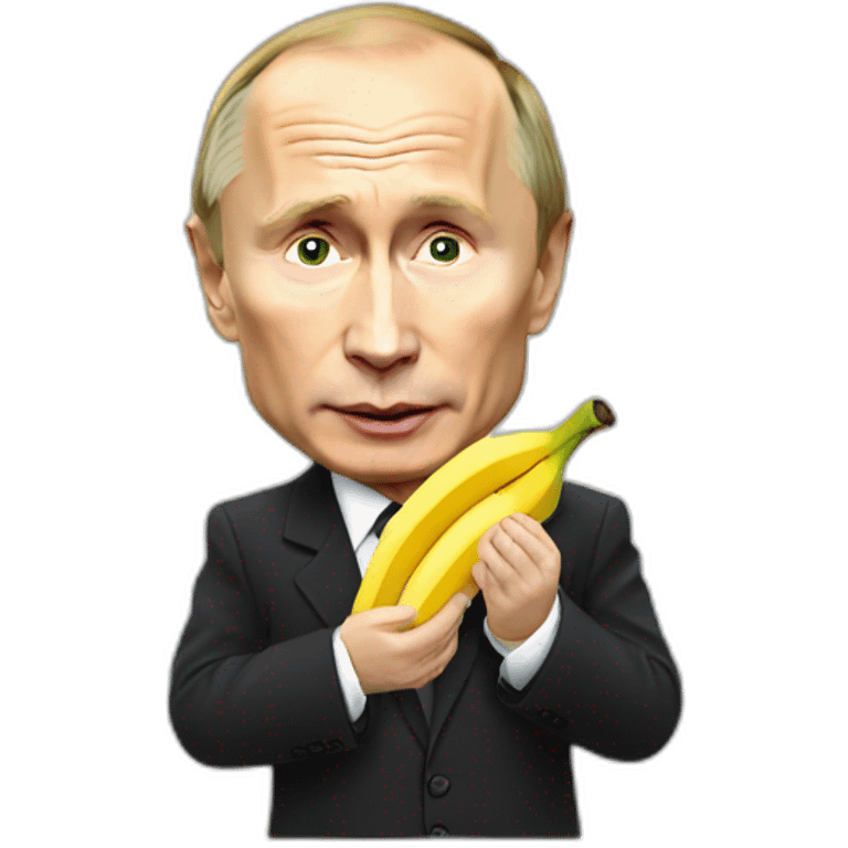 Vladimir Putin Eats Banana emoji