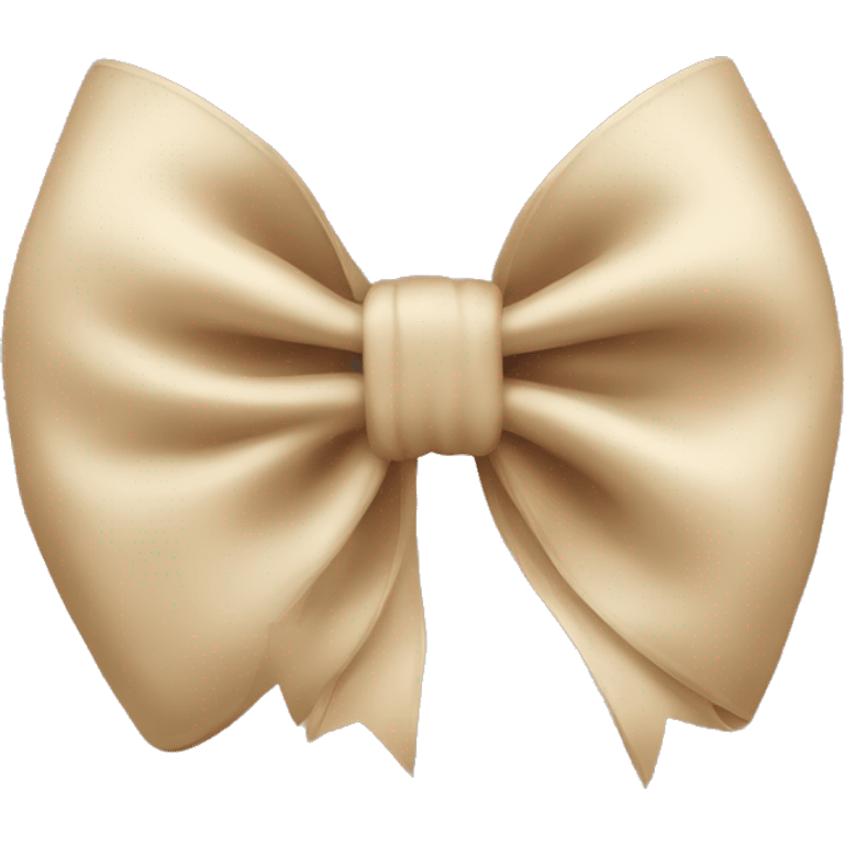 Beige bow emoji