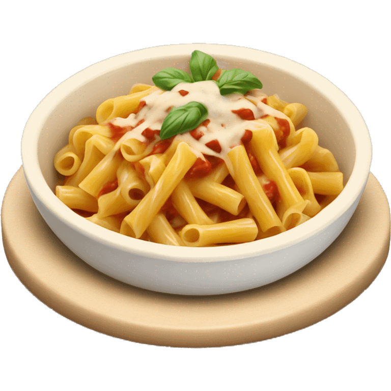 Pasta bowl with sauce  emoji