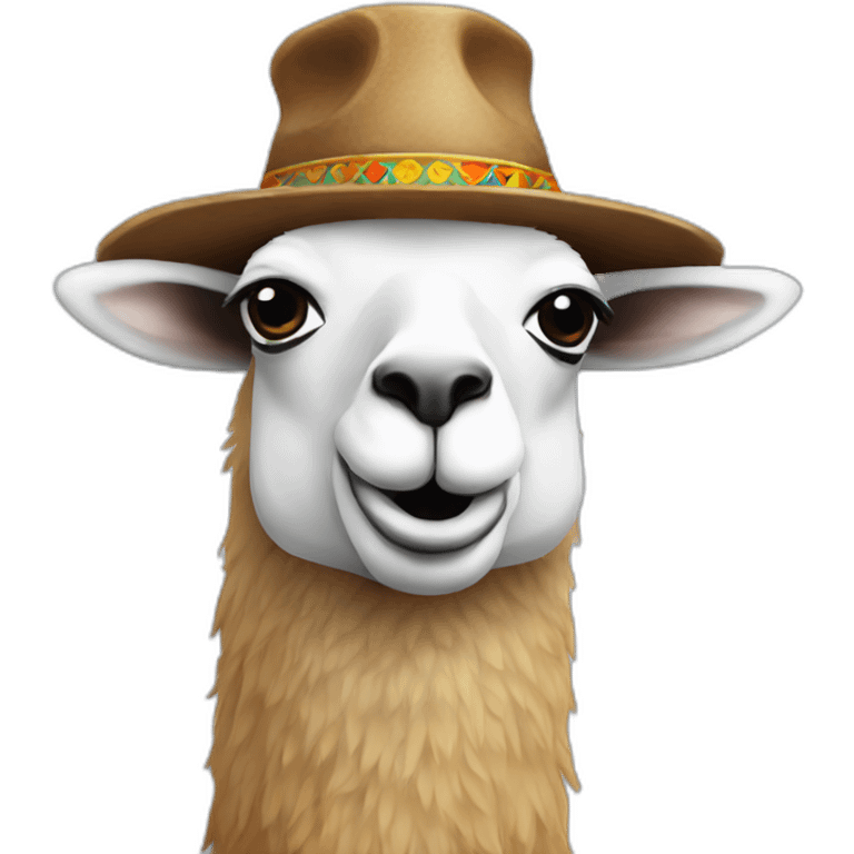 lama-funny-hat emoji