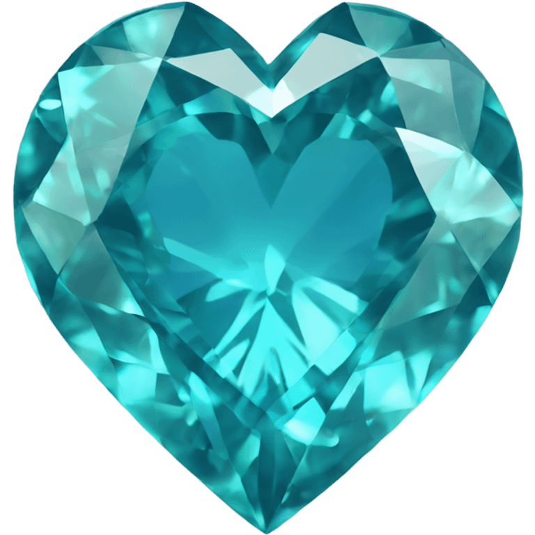 a single blue zircon colored heart emoji