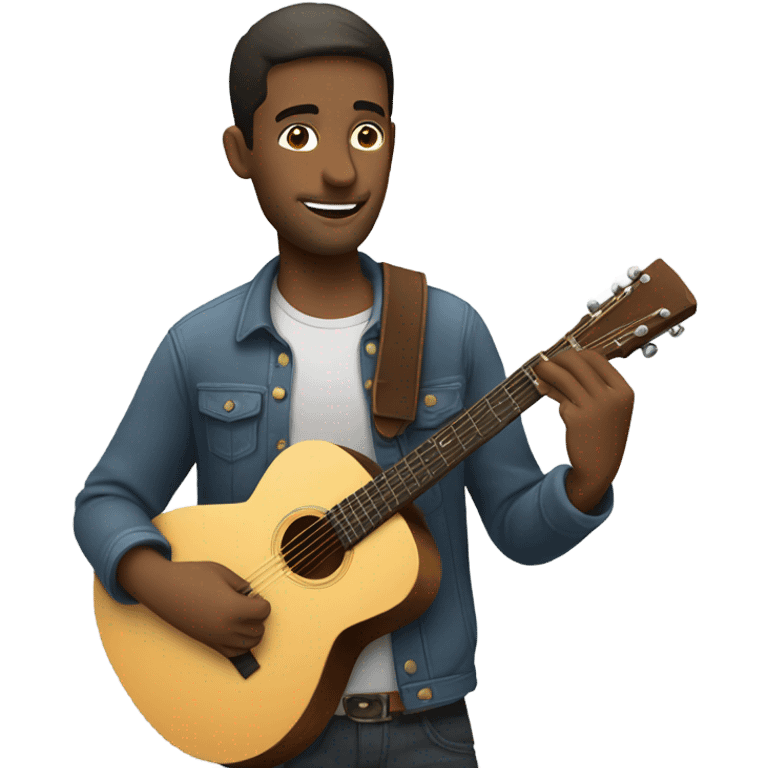 Man with guitar emoji