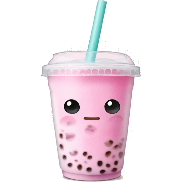 Light pink bubble tea emoji