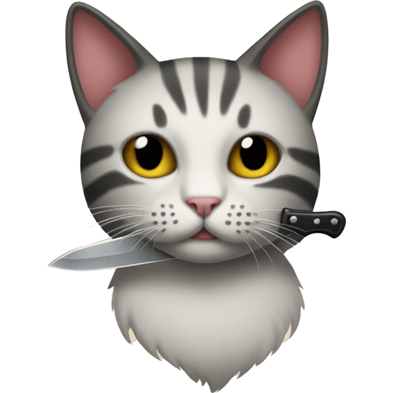 knife cat emoji