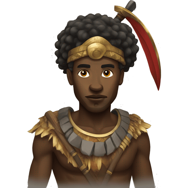 African warrior  emoji