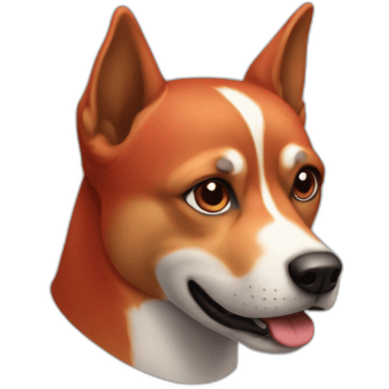 Chien rouge emoji