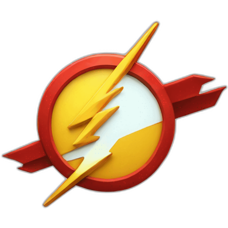 superhero the flash logo emoji