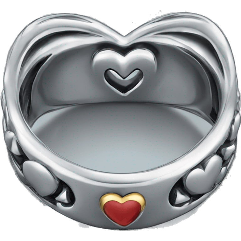 chrome heart ring emoji