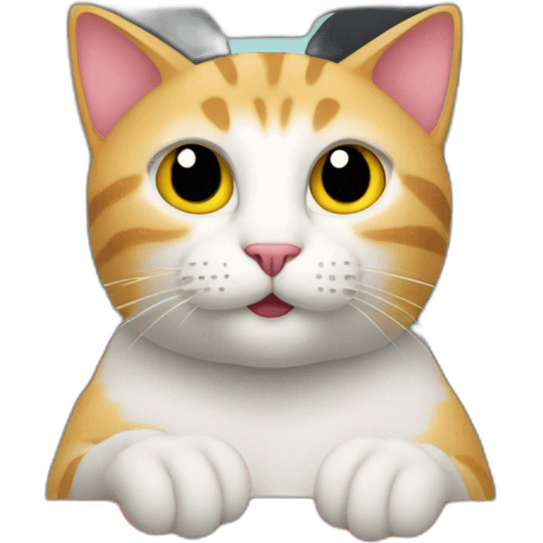 cat dans une voiture emoji