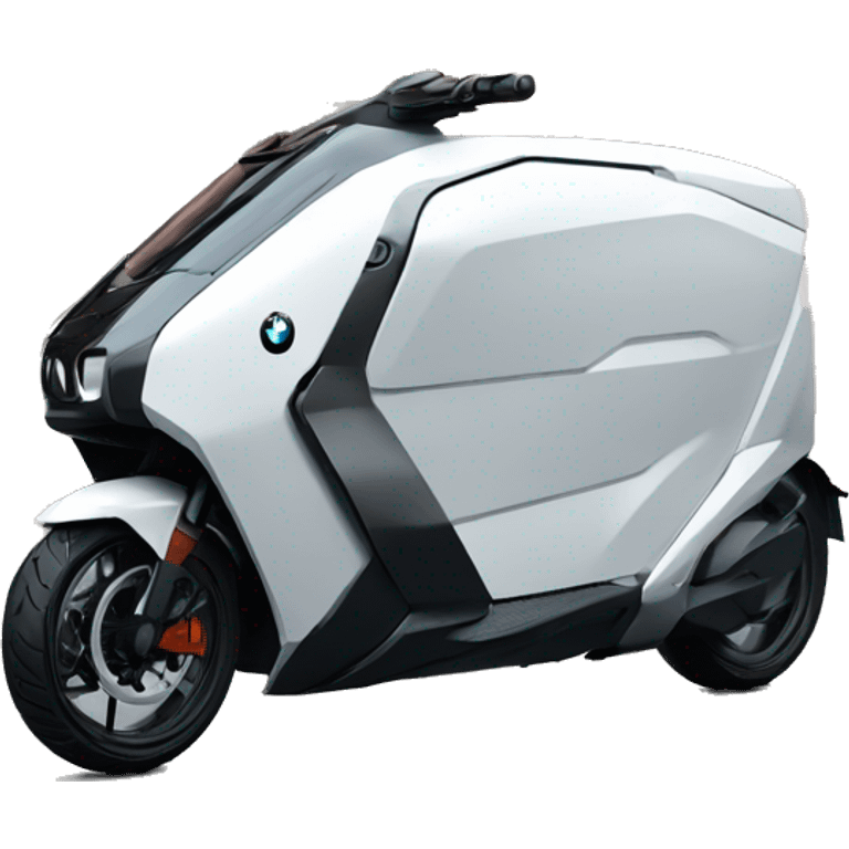 futuristic DELIVERY vehicle covered car bike bmw c1 bmwc1 emoji