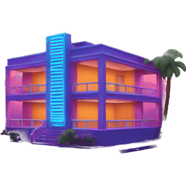 neon hotel emoji