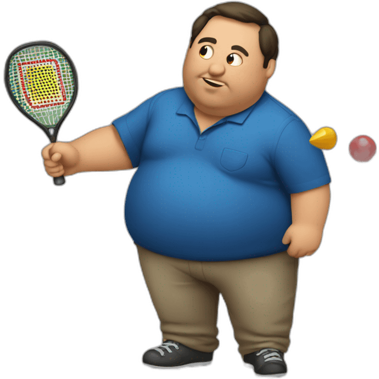 Fat drunk dart game player throwing darts emoji