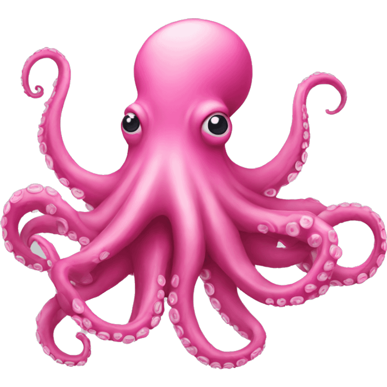 Pink octopus emoji