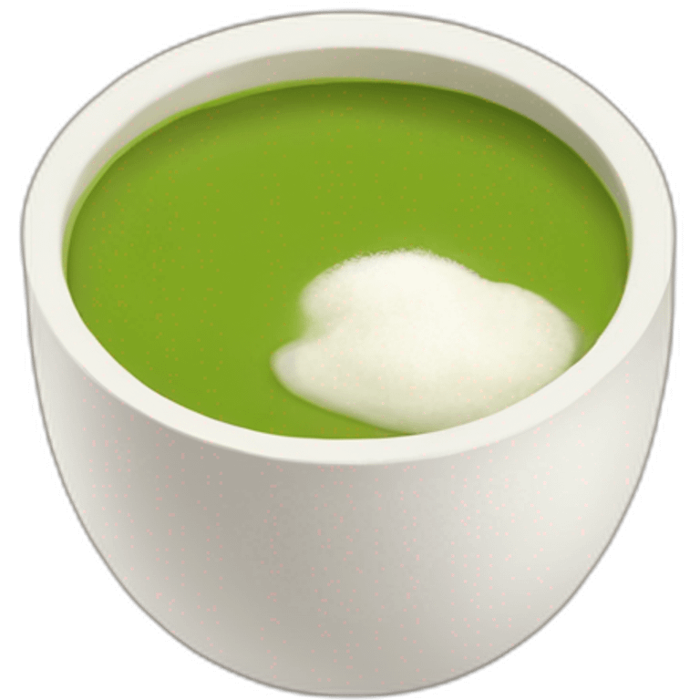 Matcha late with coconut milk from Sturbuks emoji