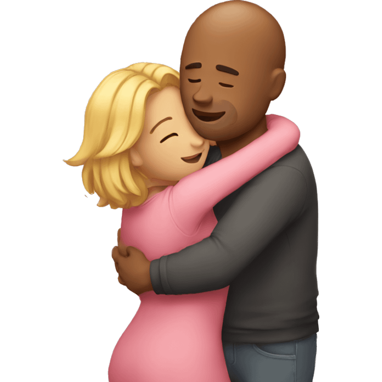 love with hug emoji