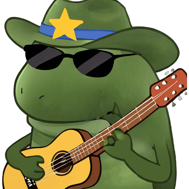 A pickle playing the guitar  emoji