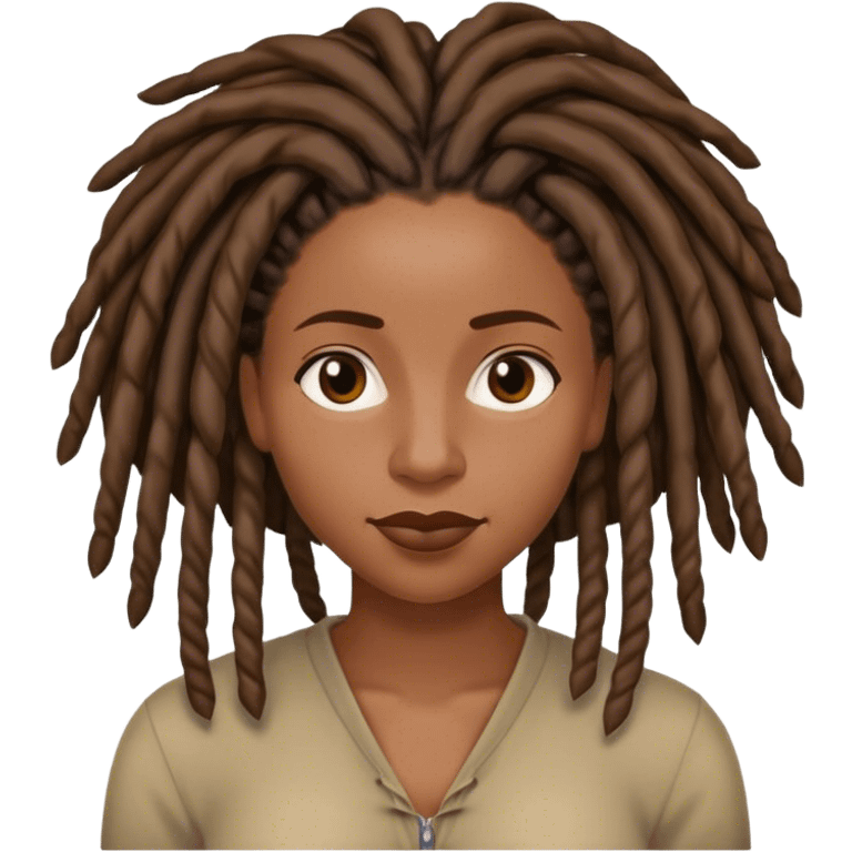 Black woman with locs on Netflix  emoji