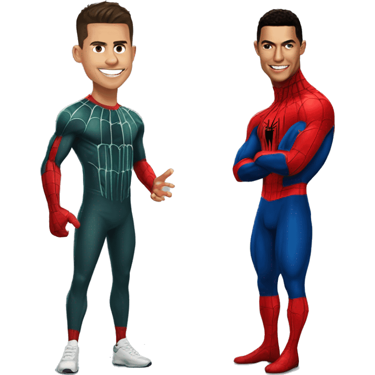 ronaldo and spiderman emoji