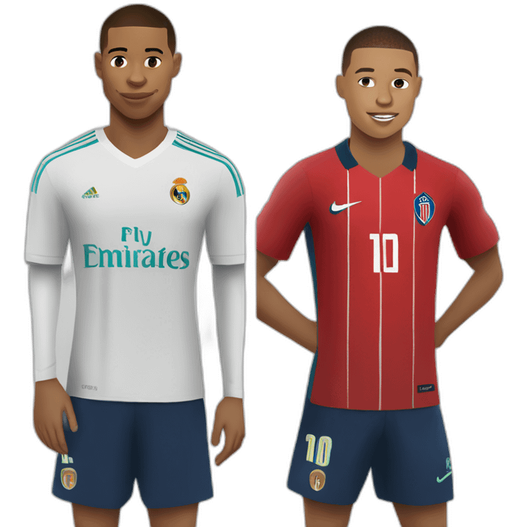 Ronaldo et mbappe emoji