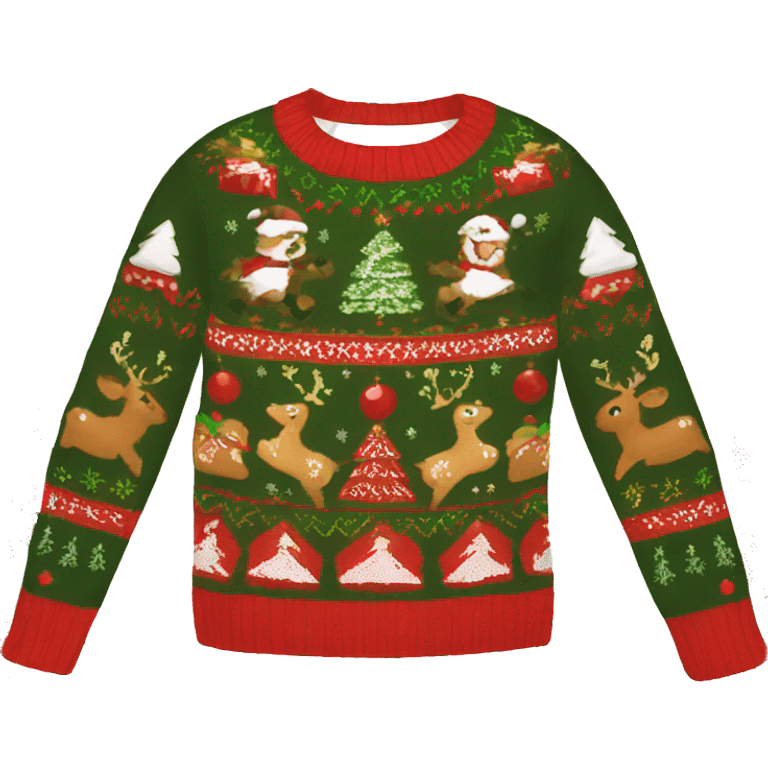 ugly christmas sweater emoji