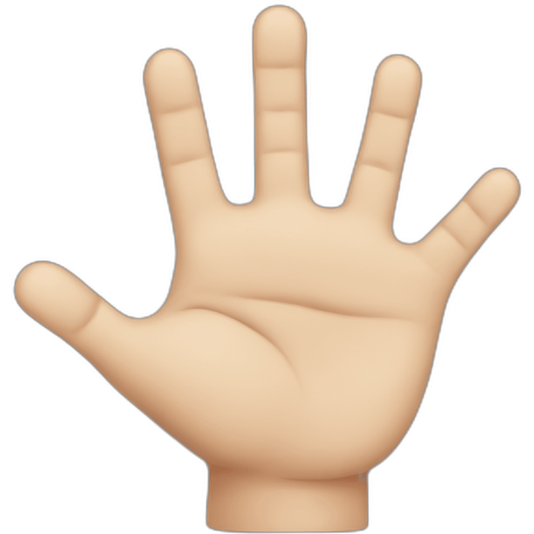 Hand with 6 fingers emoji