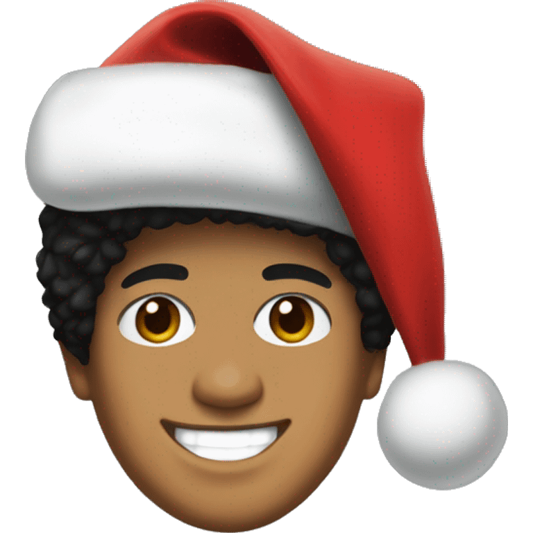 bruno mars with santa hat emoji