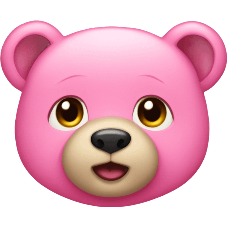 Osito de color rosa  emoji