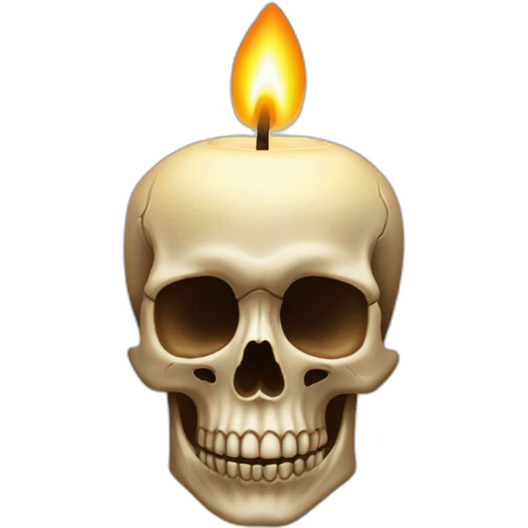 candle on the skull emoji